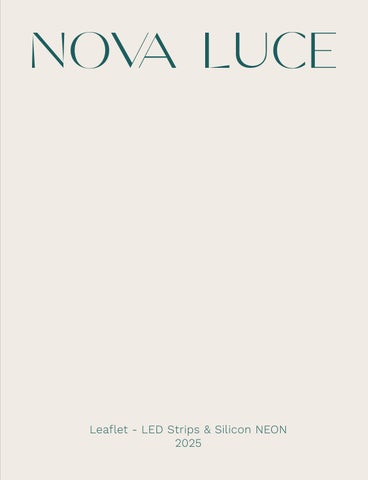 Nova Luce Catalogue 2025 - LED Strips & NEON